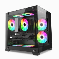 WINTECH PANDORA'S BOX X2 BK M-ATX GAMING PC CASING WITH 3 ARGB FAN